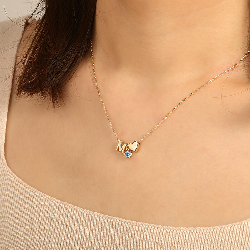 "Affection Always" Personalized Initial Necklace