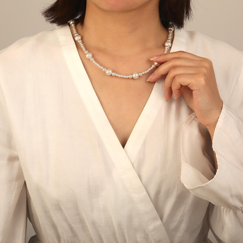 "Sternenverzauberung" 3.5-10.0mm Süßwasserperlenkette