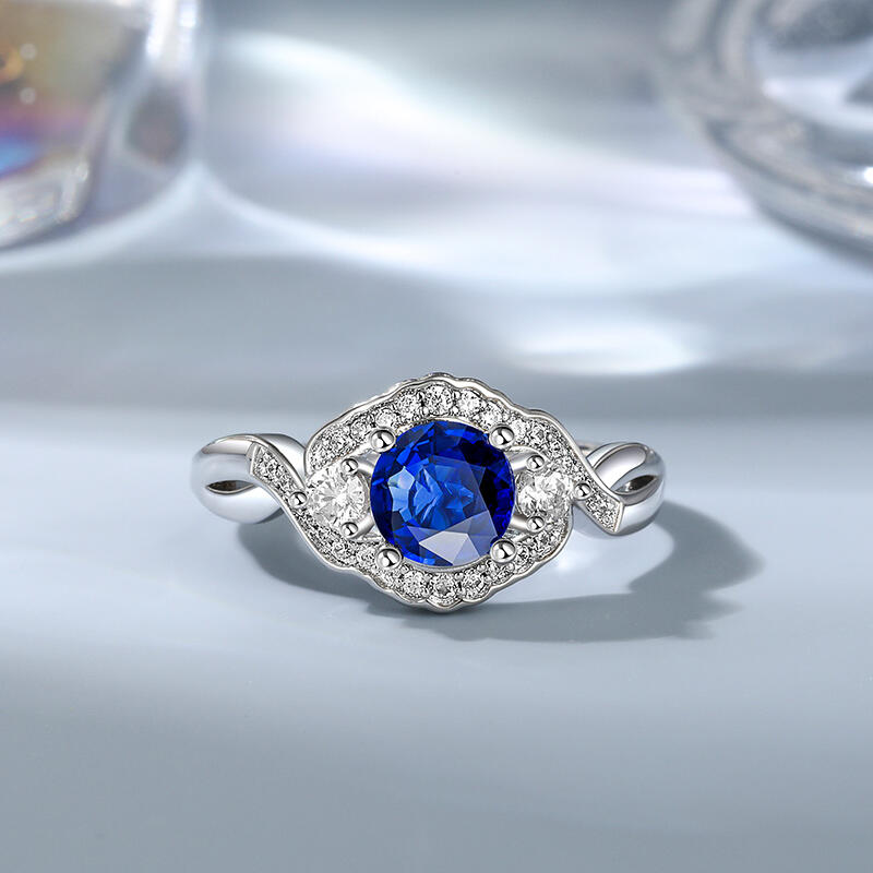 Jeulia Ocean Eye Sterling Silver Ring