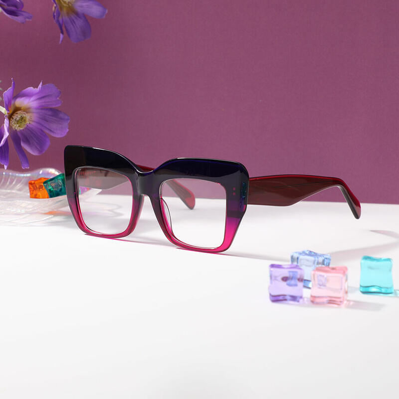 Hamilt Cat Eye Purple Glasses