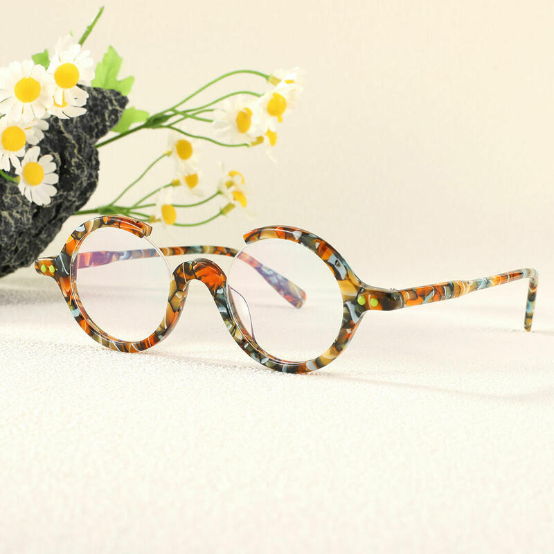 Occhiali da Vista Amelia Rotondo Giallo 