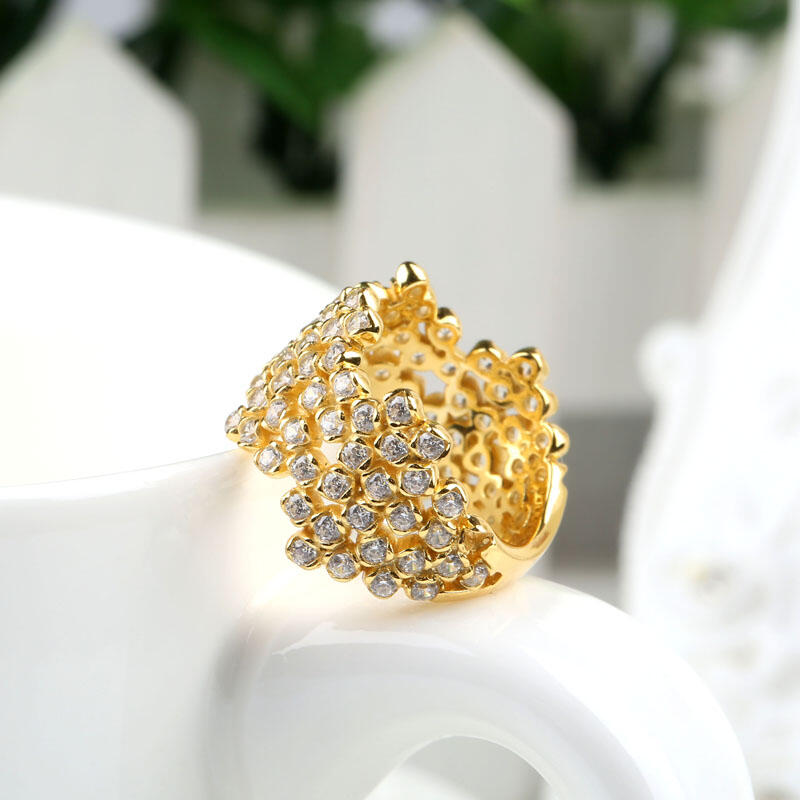 Jeulia Irregular Round Cut Sterling Silver Women's Band