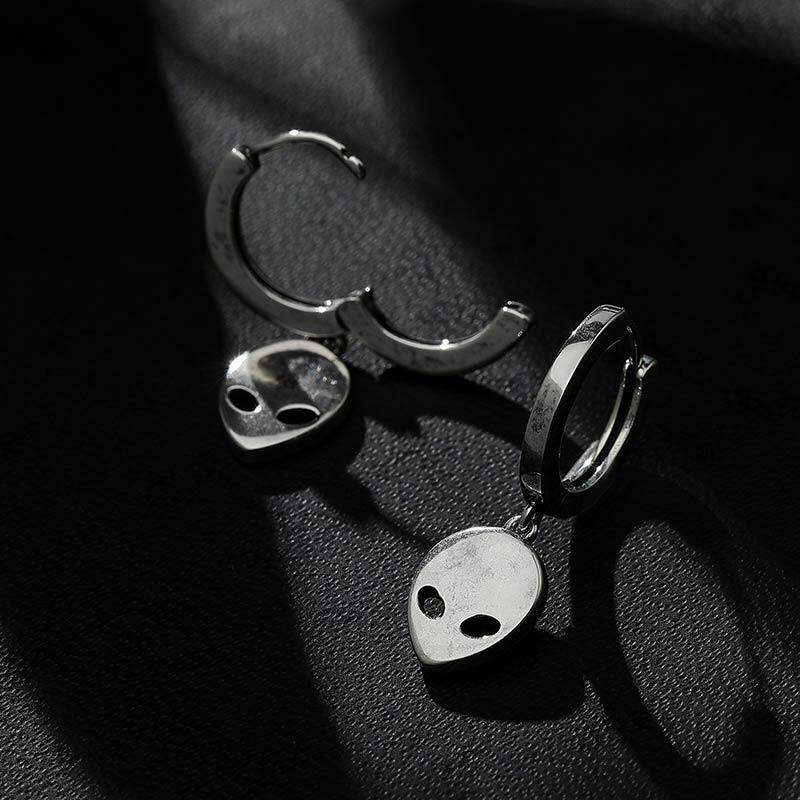 Jeulia "Cyber Alien" Sterling Silver Earrings