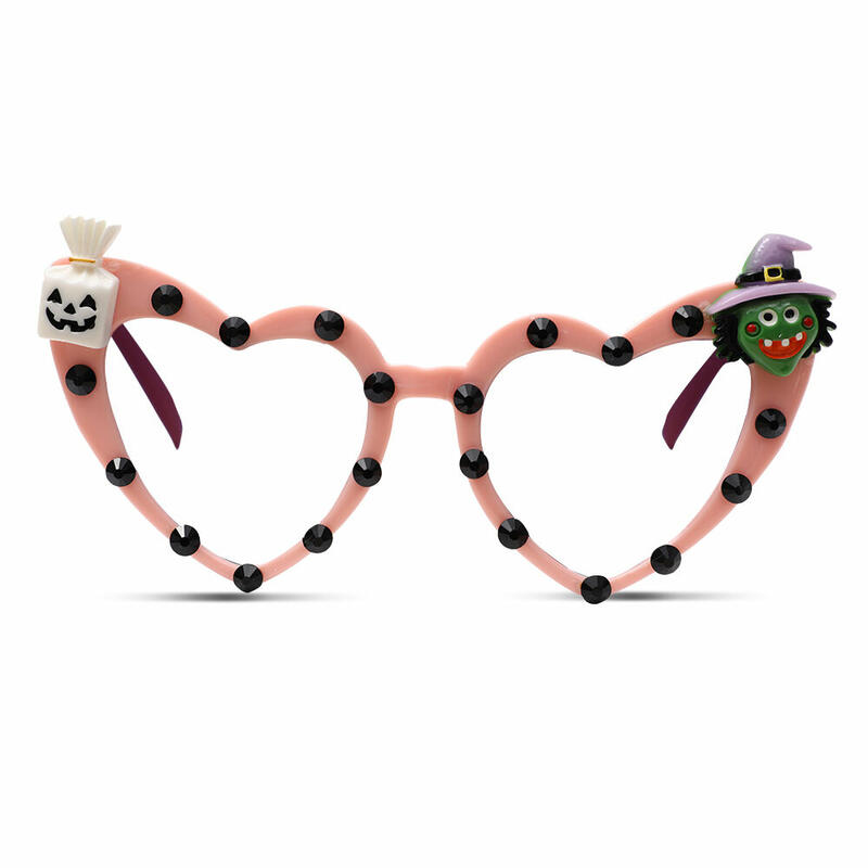 Halloween Cedriea Heart Pink Glasses