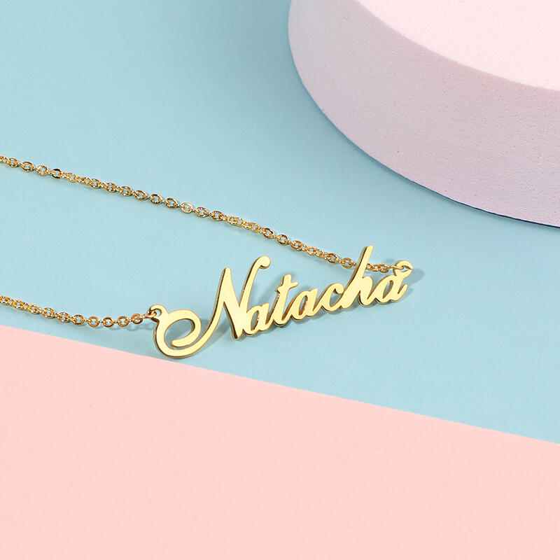 シンプル ネーム ネックレス