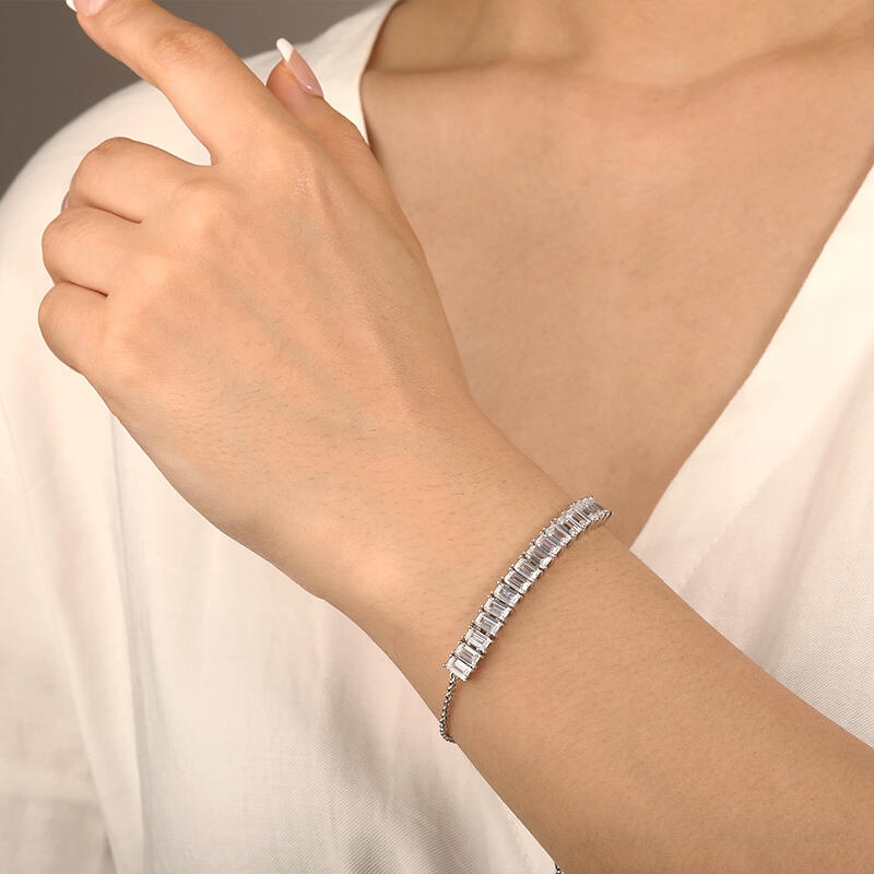"To My Valentine" Half Tennis Bracelet