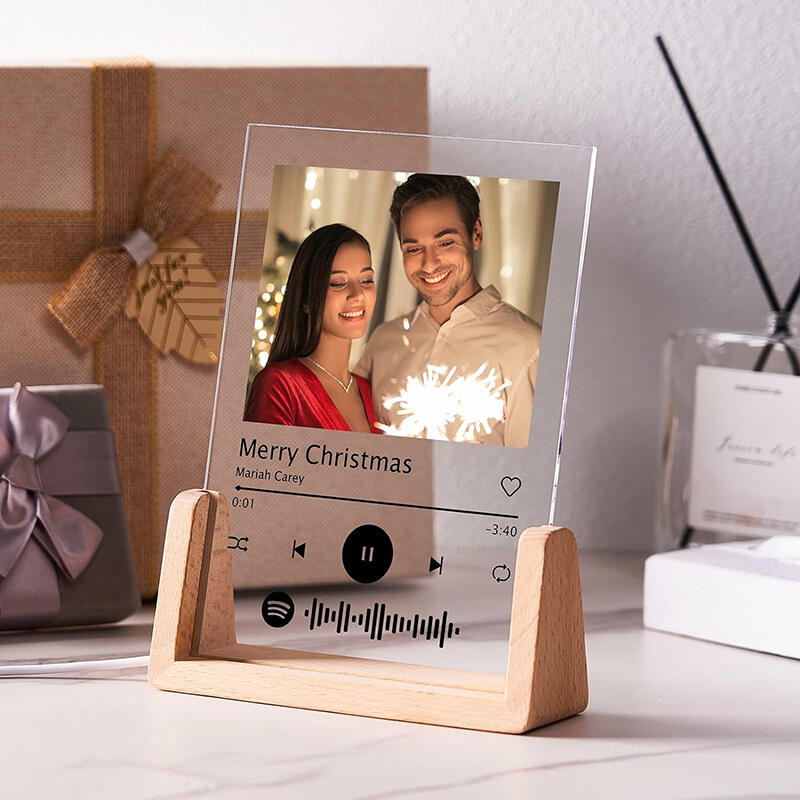 カスタマイズ Spotify コード 写真入れ デスクランプ