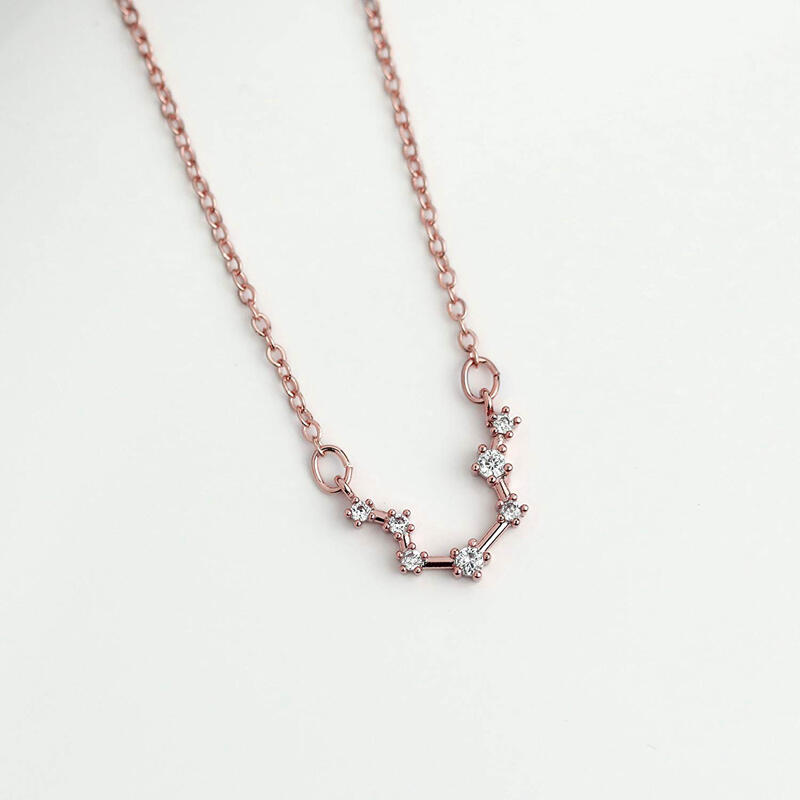 Jeulia Constellation Necklace With Stones Sterling Silver