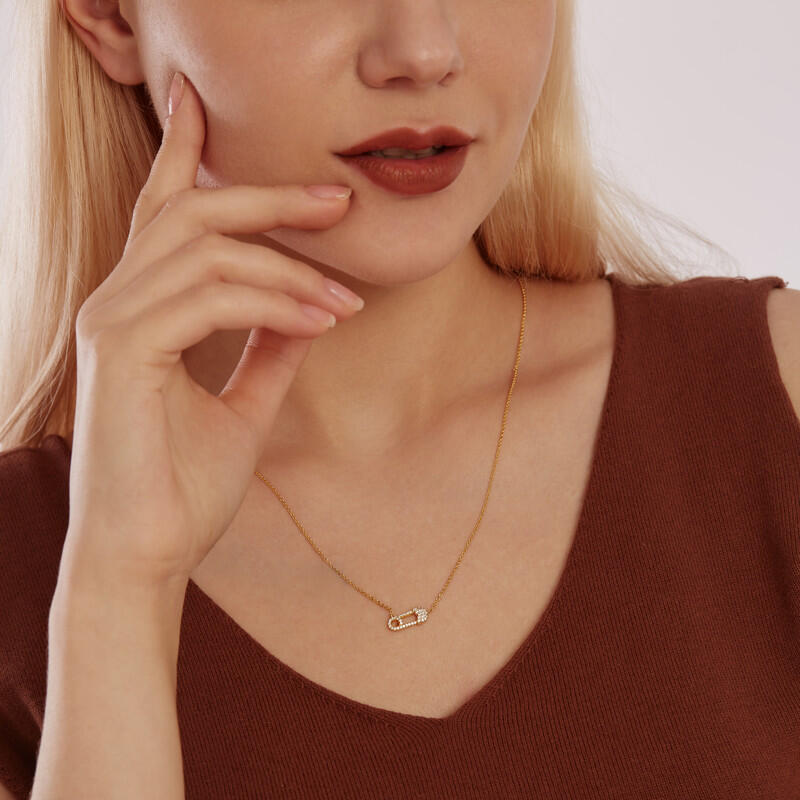 "Yearning life" Round Cut Necklace