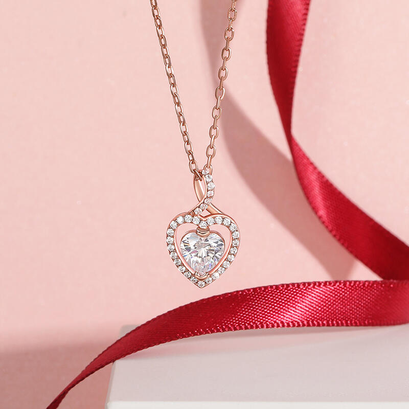 Jeulia Custom Infinite Heart Necklace for Love