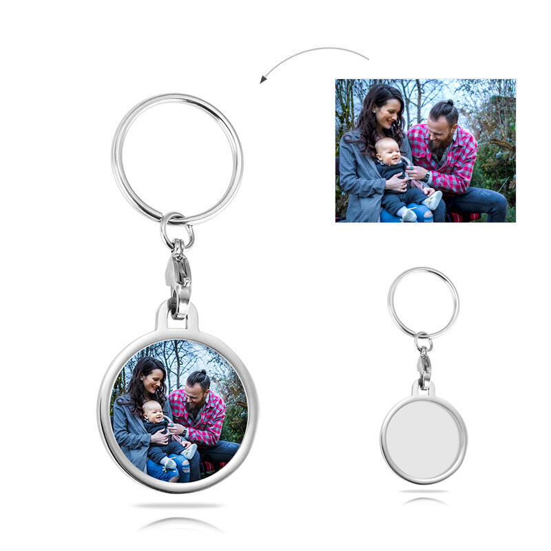 Llavero de foto personalizada "querida familia"