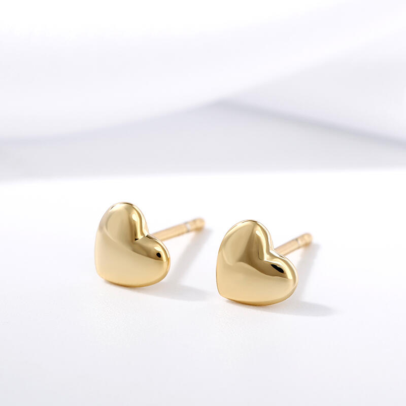 Jeulia "Always in my heart" Sterling Silver Earrings