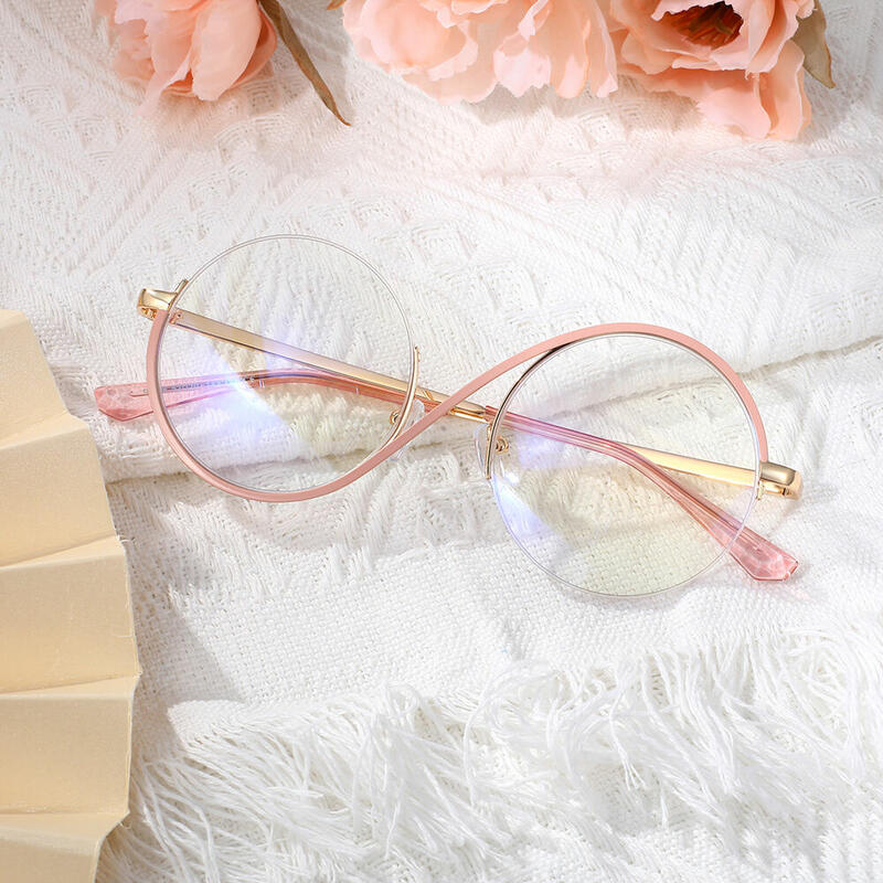 Gafas Graduadas Redondas Rosadas Hilary