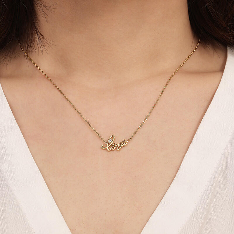 "Eye Of Love" Marquise Cut Necklace