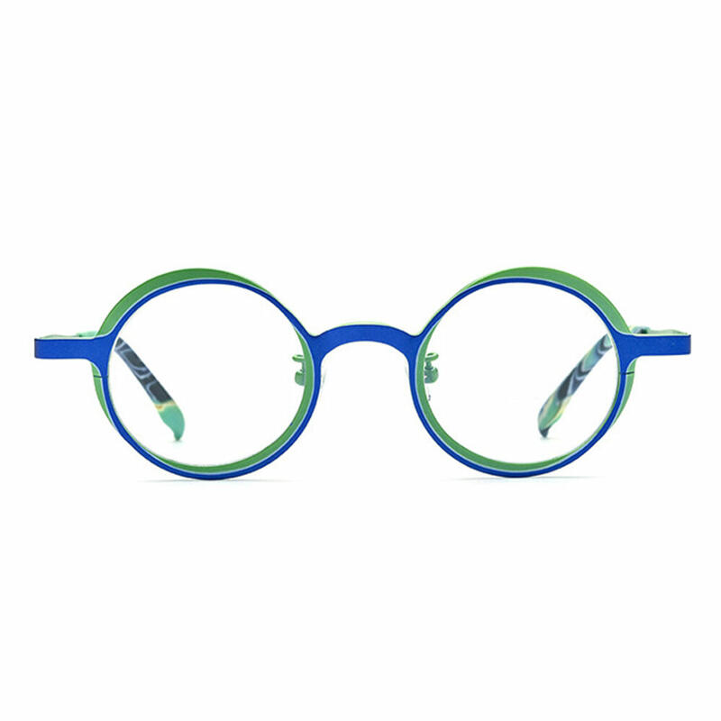 Neoco Round Blue Glasses