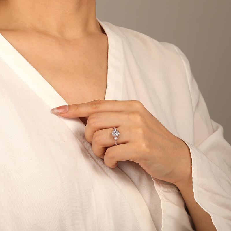 "One Love, One Life" Oval Cut Three Stone Engagement Ring