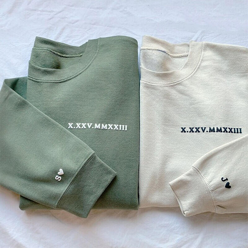 Felpa personalizzata con data 3D Regalo caldo per l'anniversario