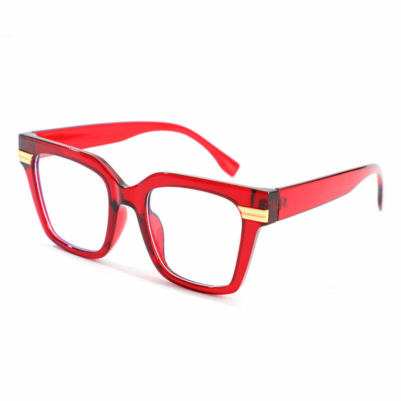 Occhiali da Vista Colby Quadrato Rosso