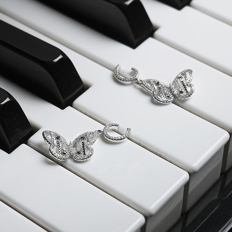 Jeulia "Be Free" Butterfly Shaped Sterling Silver Earrings