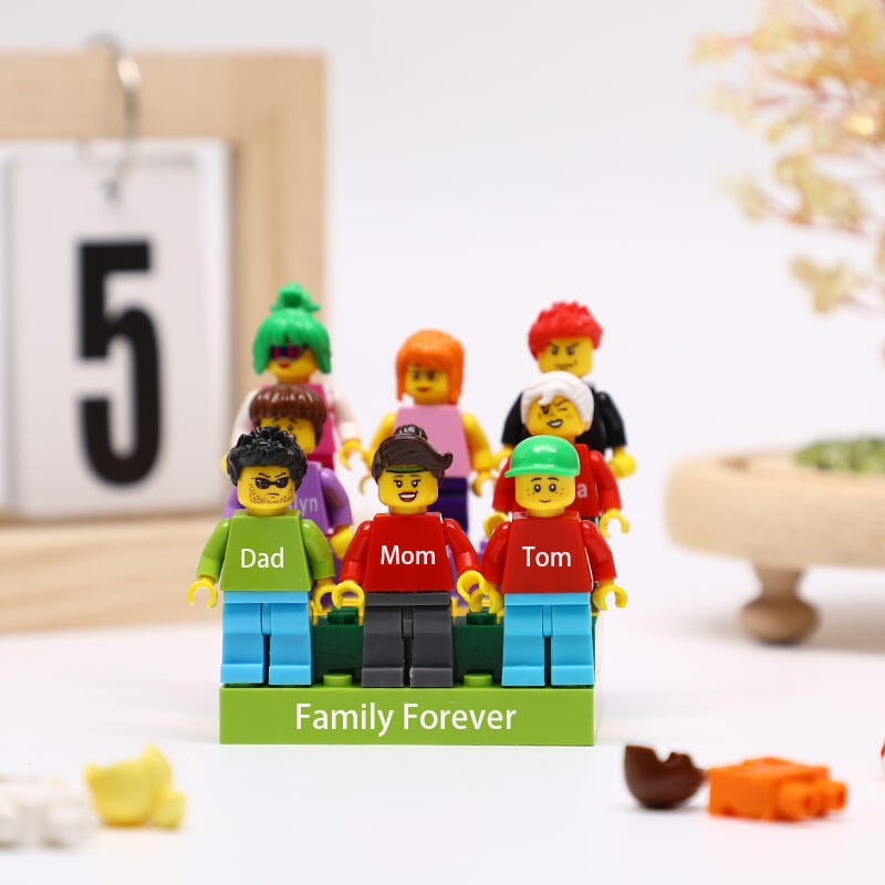 Custom Engraved Building Block Personalized Building Block Minifigures Fun Gifts For The Family ...