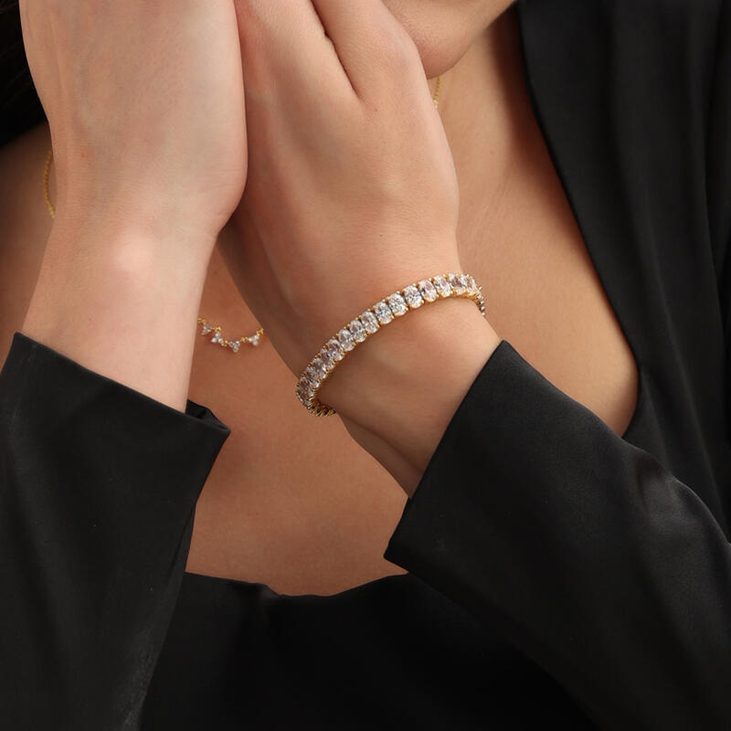 "Mehr Küsse" Tennisarmband