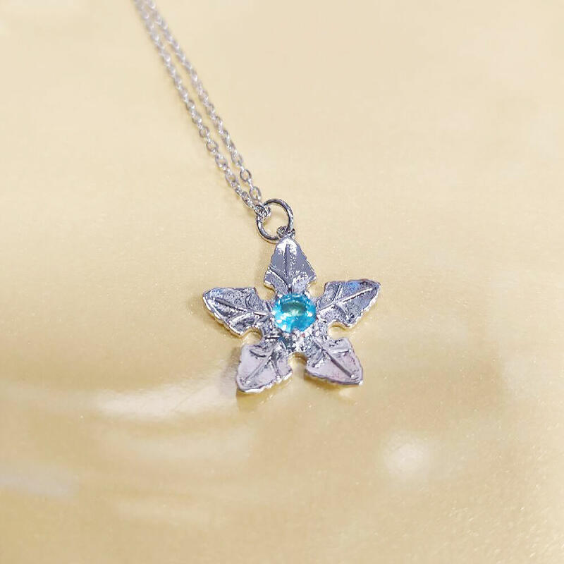 Custom Birthstone Necklace Tree Star Leaf Necklace the Land Before Time Star Necklace for Her