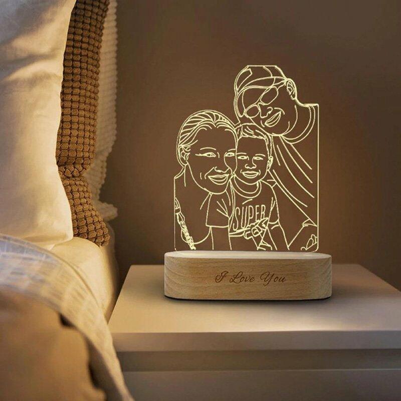 Custom 3D Photo Lamp-Gift For Lover