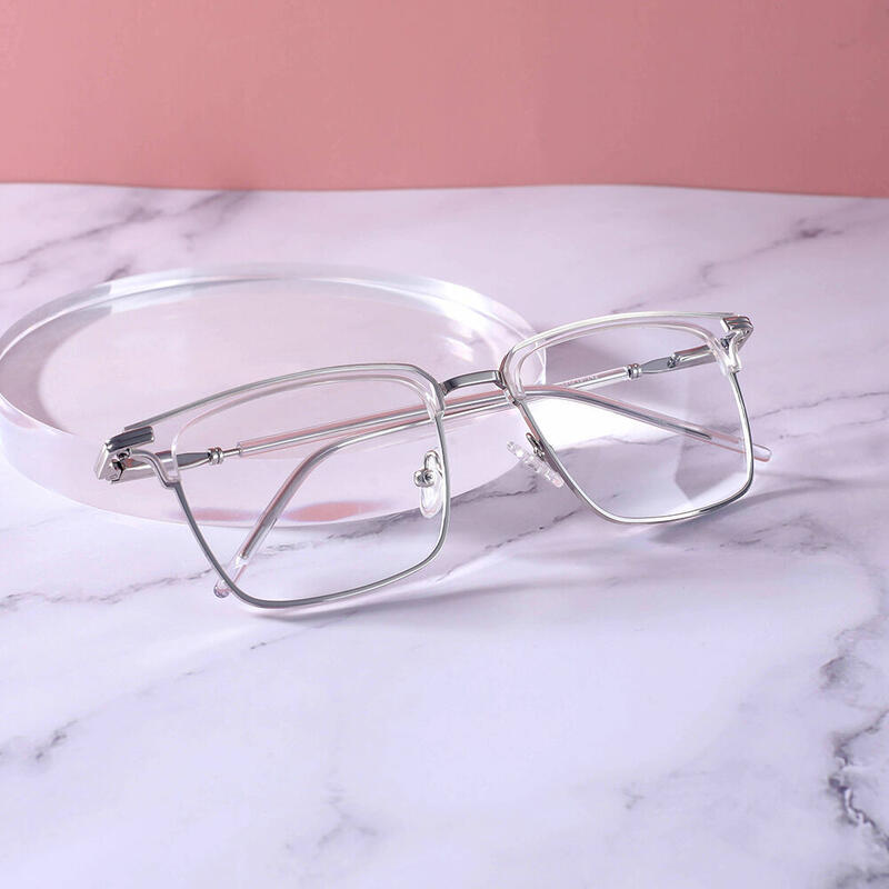 Riverside Browline Transparent Glasses