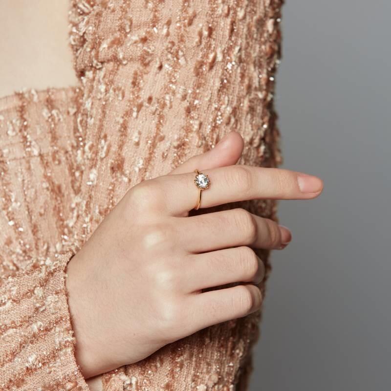 "Happiness Is Within Reach" Round Cut Solitaire Engagement Ring