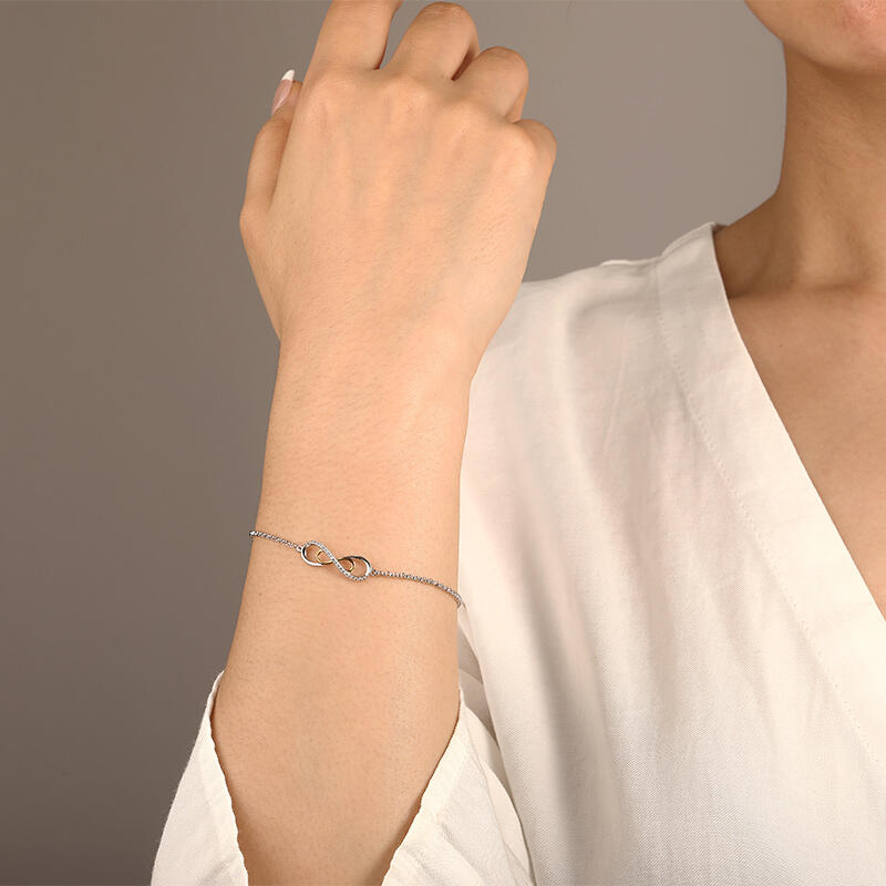 "My Endless Love" Double Infinity Knot Bracelet