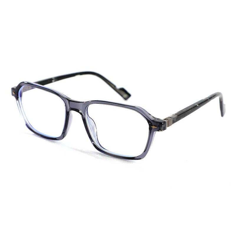 Gresham Rechteckige Graue Brille