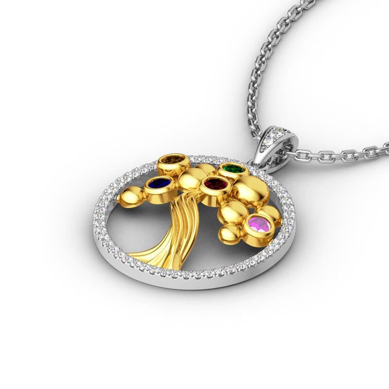 Jeulia Family Tree Pendant