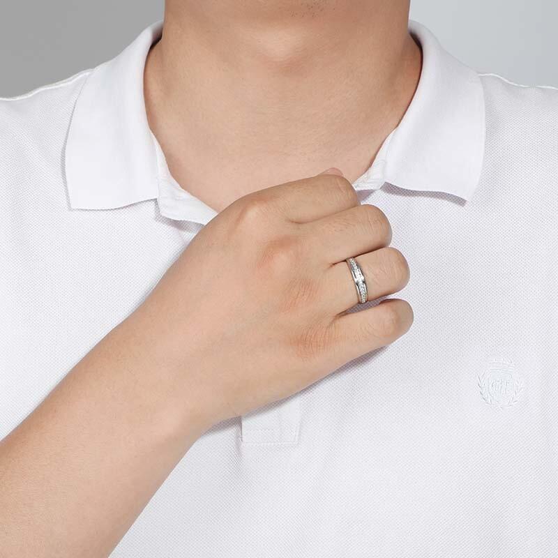 "Forever Together"Men's Wedding Ring