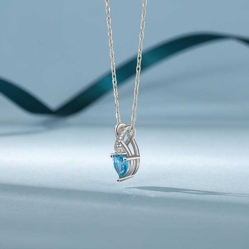 Jeulia Fine Infinity Custom Heart Necklace