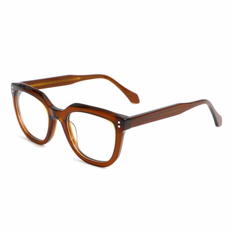 Gustave Quadratische Braune Brille
