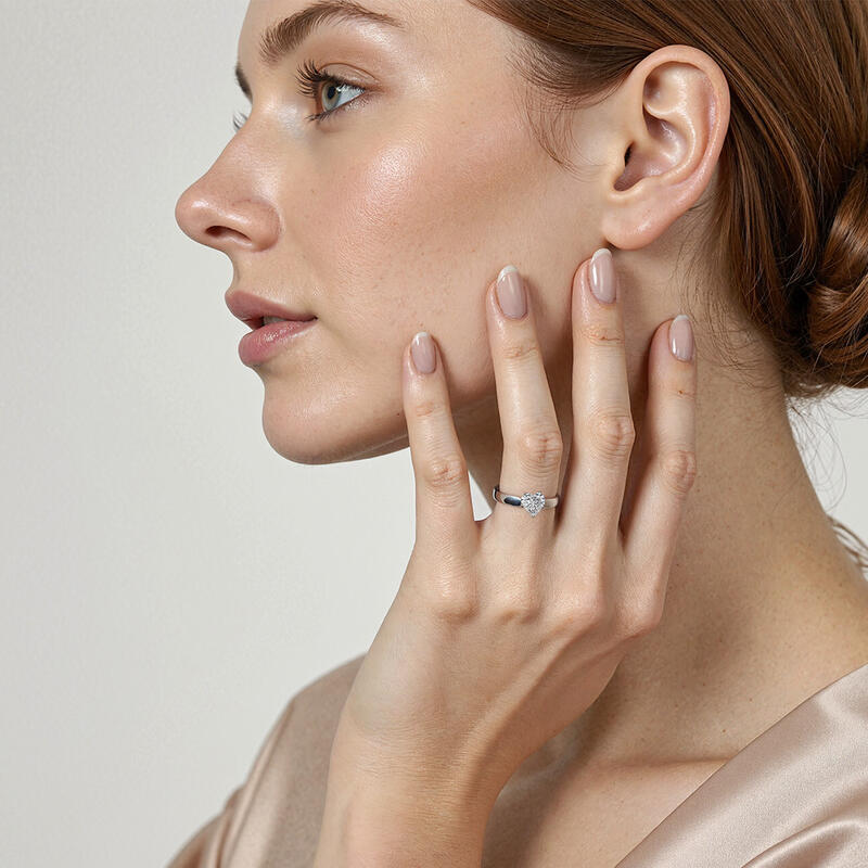 "Always Love You" 1ct Heart Cut Solitaire Engagement Ring