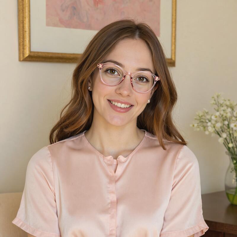 Lunettes de Vue Darren Ronde Rose