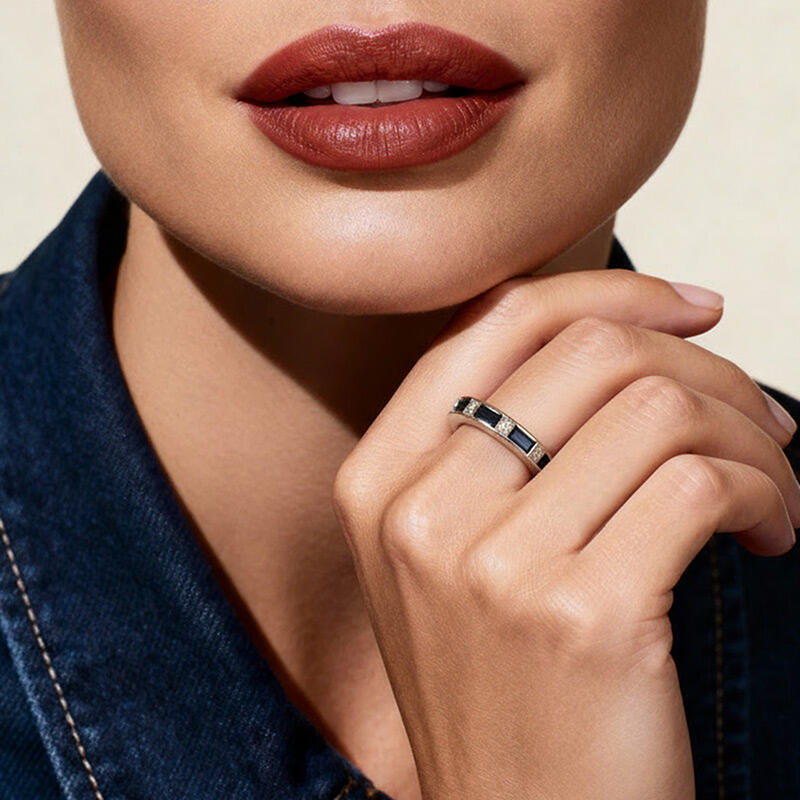 Jeulia Vintage Eternity Wedding Band for Women