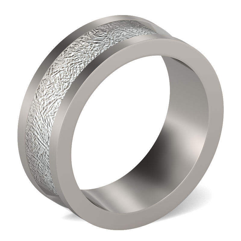 Jeulia Classic Titanium Steel Men's Band