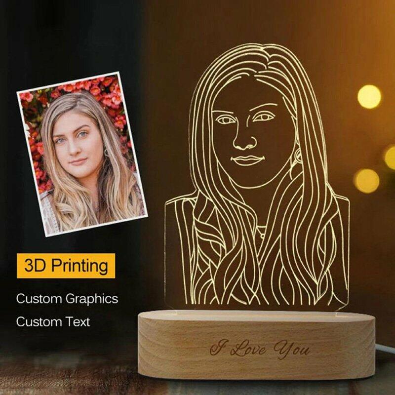 Custom 3D Photo Lamp-Gift For Lover