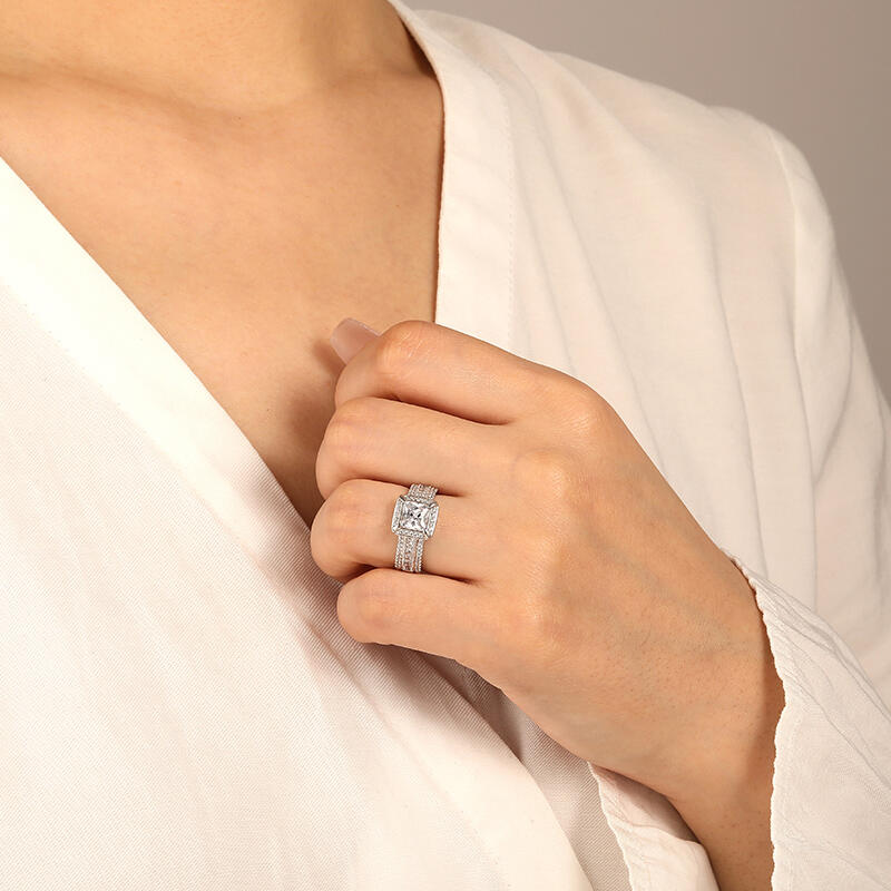 "Everything About You" Princess Cut Engagement Ring