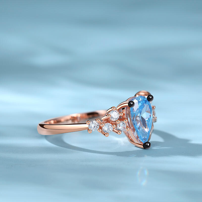 Jeulia Bague Coupe poire Nœud papillon Argent Sterling