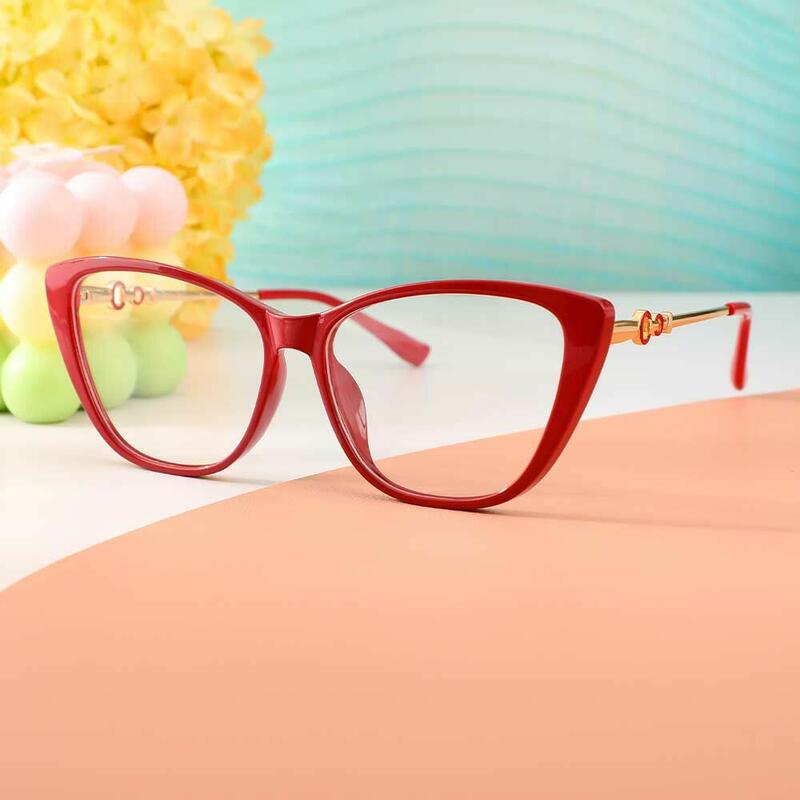 Lindsay Cat Eye Rote Brille
