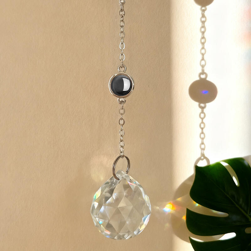 Personalized Circular Projection Picture Hanging Christmas Gift for Family