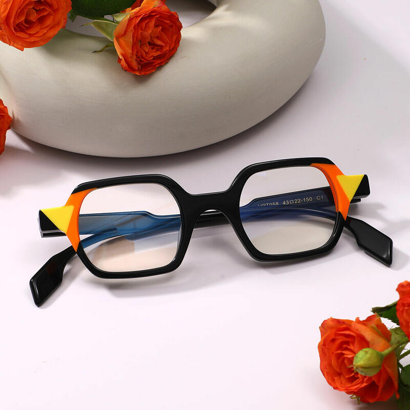 Occhiali da Vista Penniy Poligono Nero