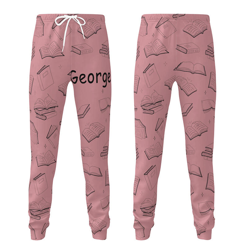 ユニセックス スウェットパンツ 名入り 本柄 オーダーメイド