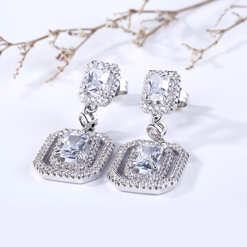 Jeulia Coronation Drop Earrings