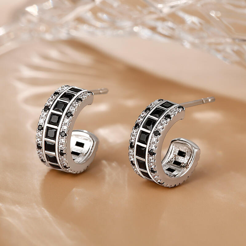 Jeulia "Love Movie" Princess Cut Sterling Silver Jewelry Set