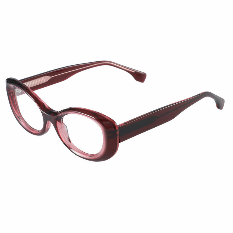 Octavia Cat Eye Red Glasses