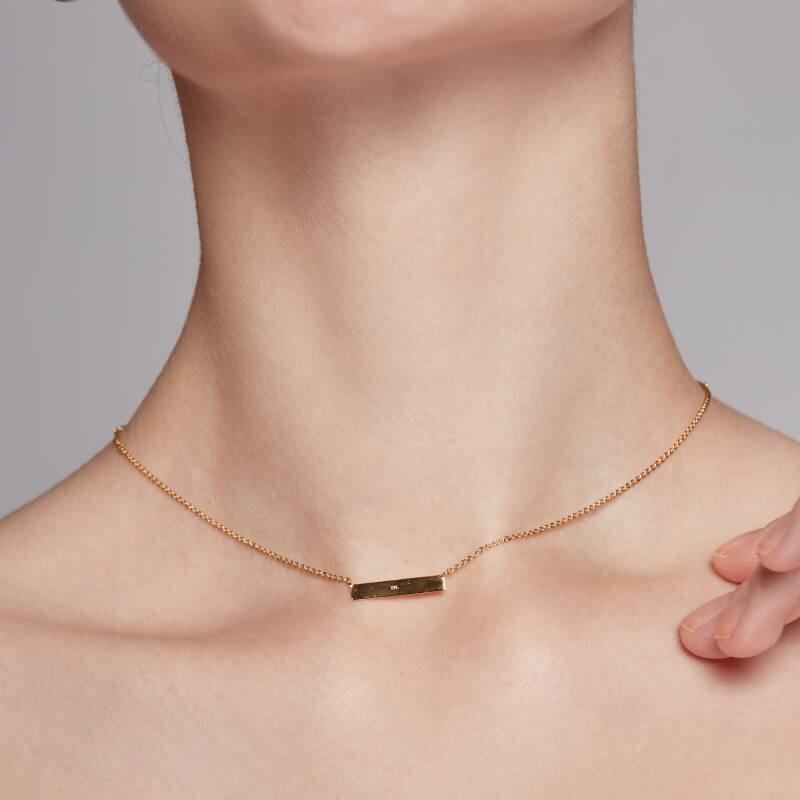 "Liebe ist Alles" Barren Halskette